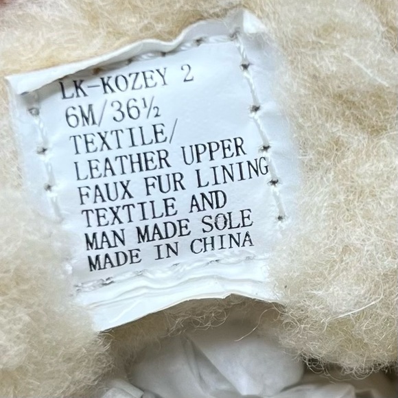 Lucky Brand Kozey 2 Faux Fur Lucky Rainbow Slippers in Blue - Picture 8 of 8